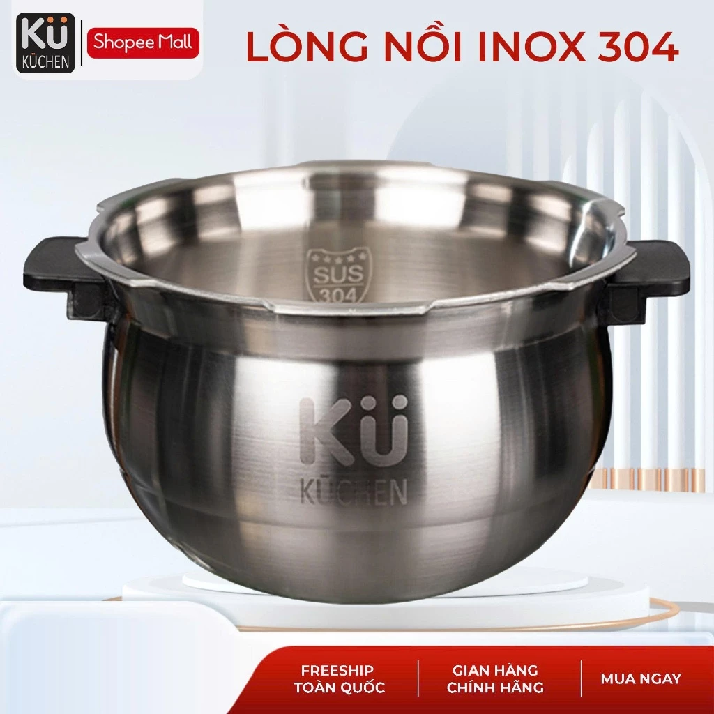 Lòng nồi inox 304 dành cho nồi áp suất cao tần KUCHEN Kü PIH5016