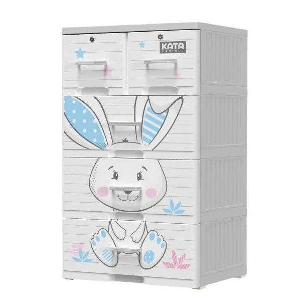 Tủ Nhựa Duy Tân Kata 4 Tầng 5 Ngăn (60x48x105cm) - Tủ Quần Áo Cho Bé Có Khóa Giao Hỏa Tốc