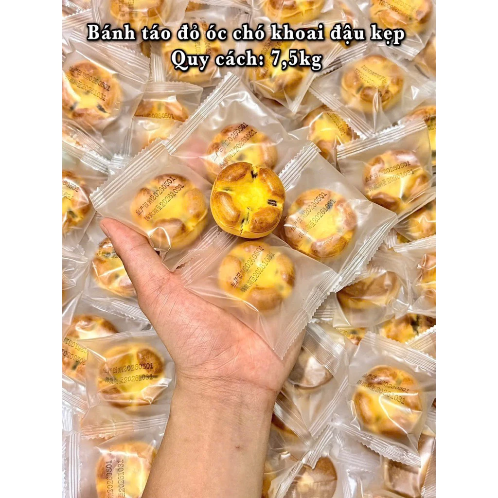 bánh táo đỏ óc chó khoai đậu kẹp không đường