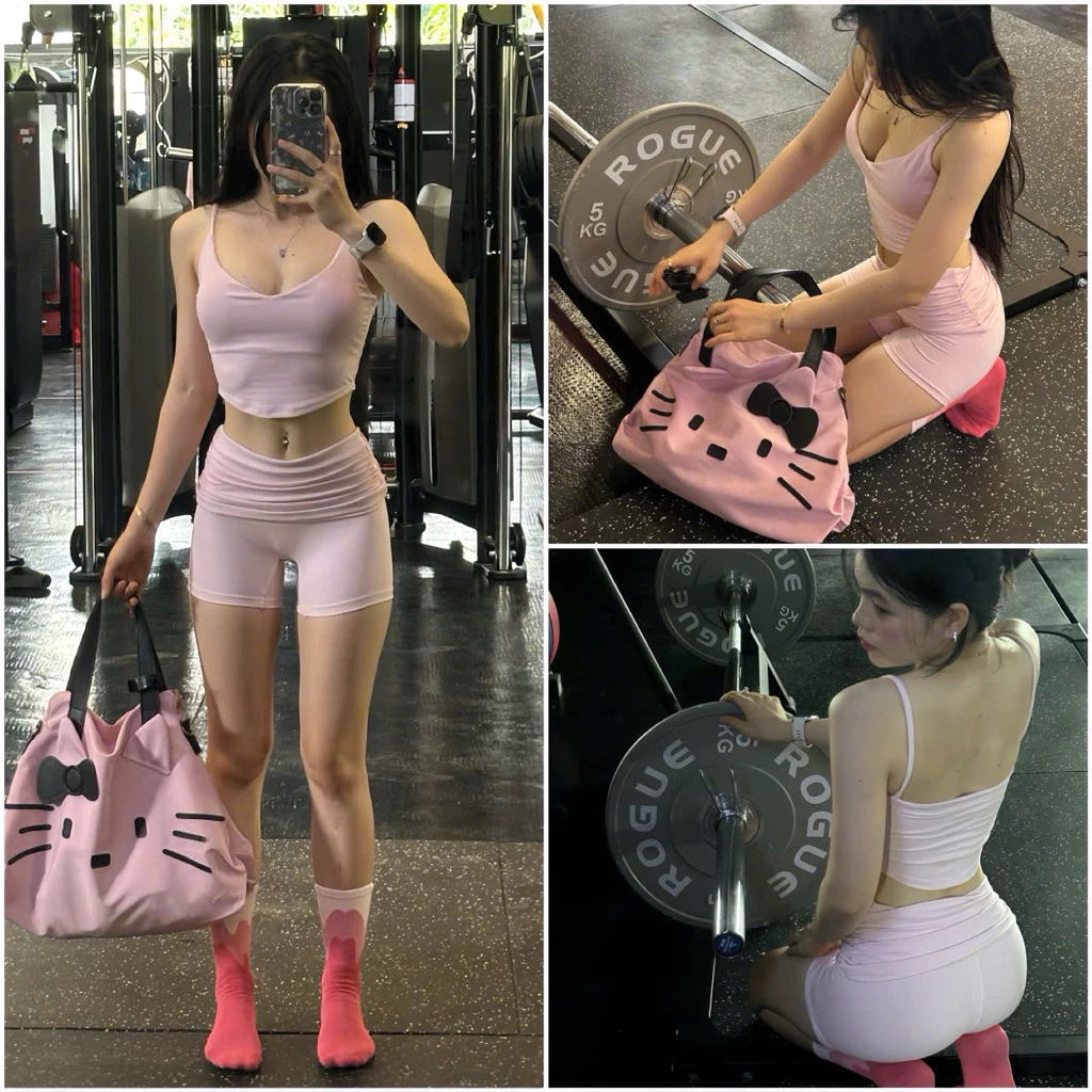 SET ĐÙI NGẮN ÁO HAI DÂY V NGỰC S10 Chất LULU Co Dãn Tập Gym-Yoga-Aerobic-Chạy bộ-Đạp xe Gola ( cả áo và quần)