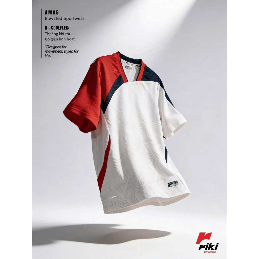 Áo Thể Thao Nữ-Nam Riki AM05 Chính Hãng Áo Đường Phố, Cầu Lông, Pickleball Nữ Thoáng Khí Nhanh Khô Co Giãn Đẹp