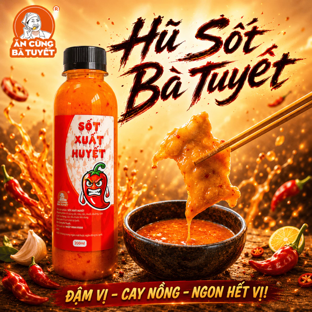 Hũ LỚN SỐT BÀ TUYẾT - ĂN CÙNG BÀ TUYẾT M82