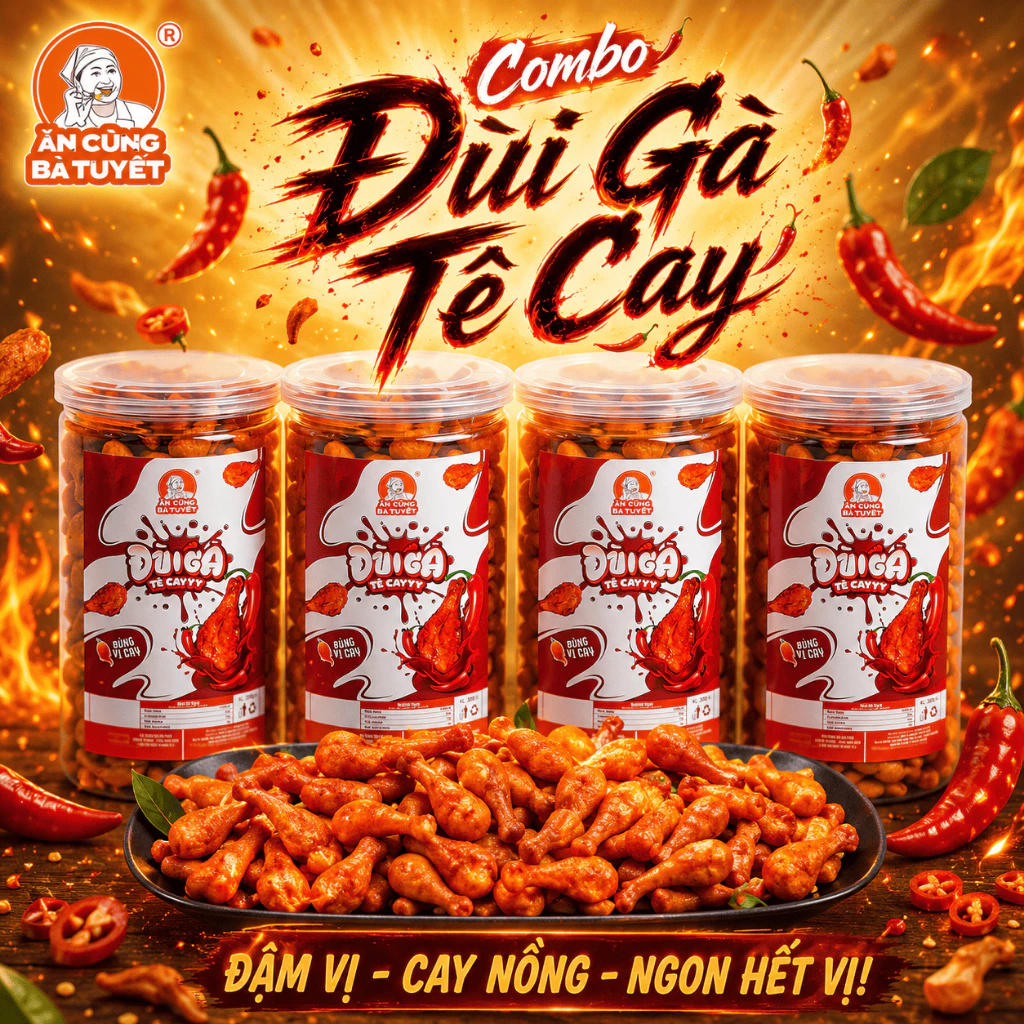 ĐÙI GÀ TÊ CAY RA MẮT - ĂN CÙNG BÀ TUYẾT M39