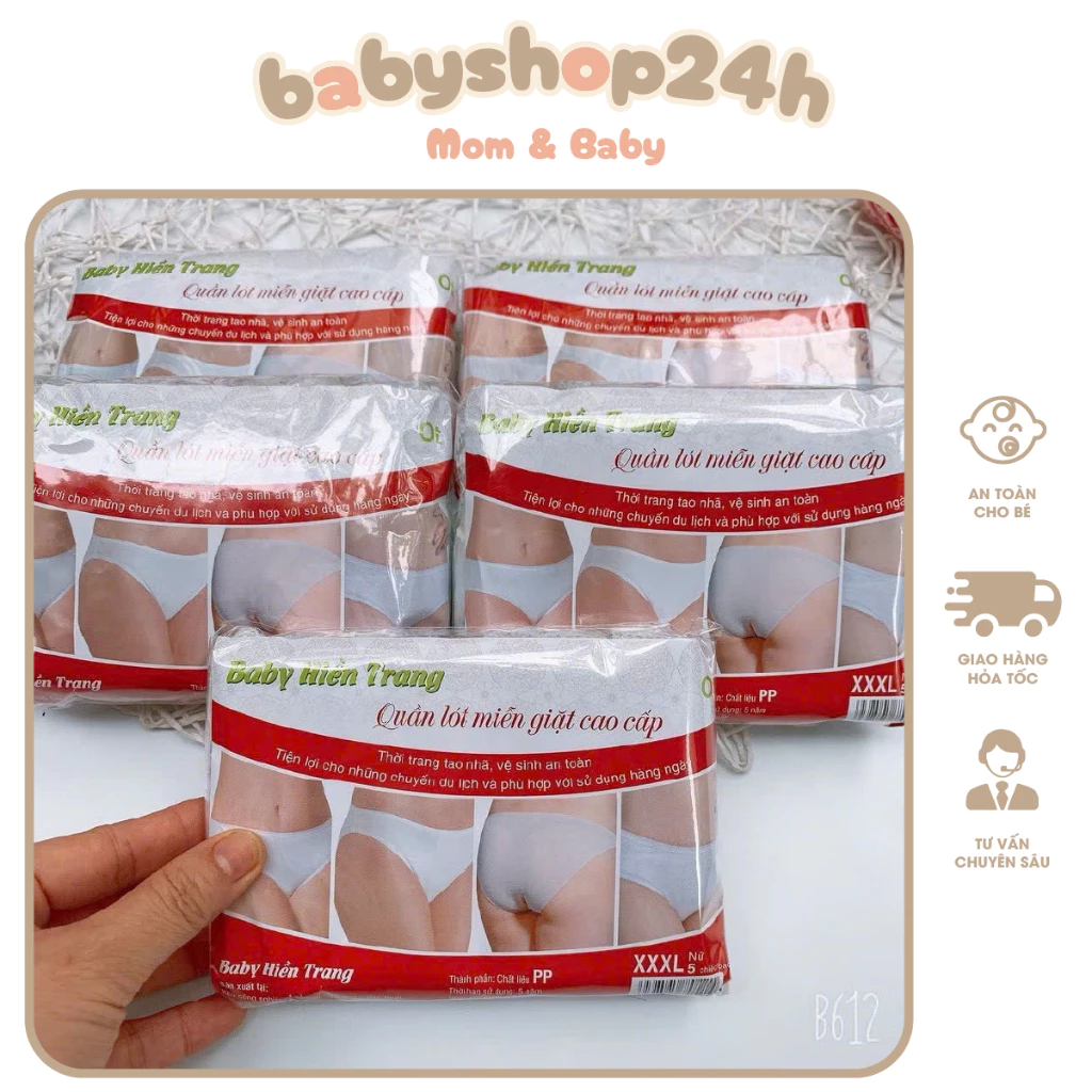 Sét 5 Quần Lót Giấy Mẫu Mới  Hàng Đắt Làm Từ Chất Liệu Mỏng Nhẹ