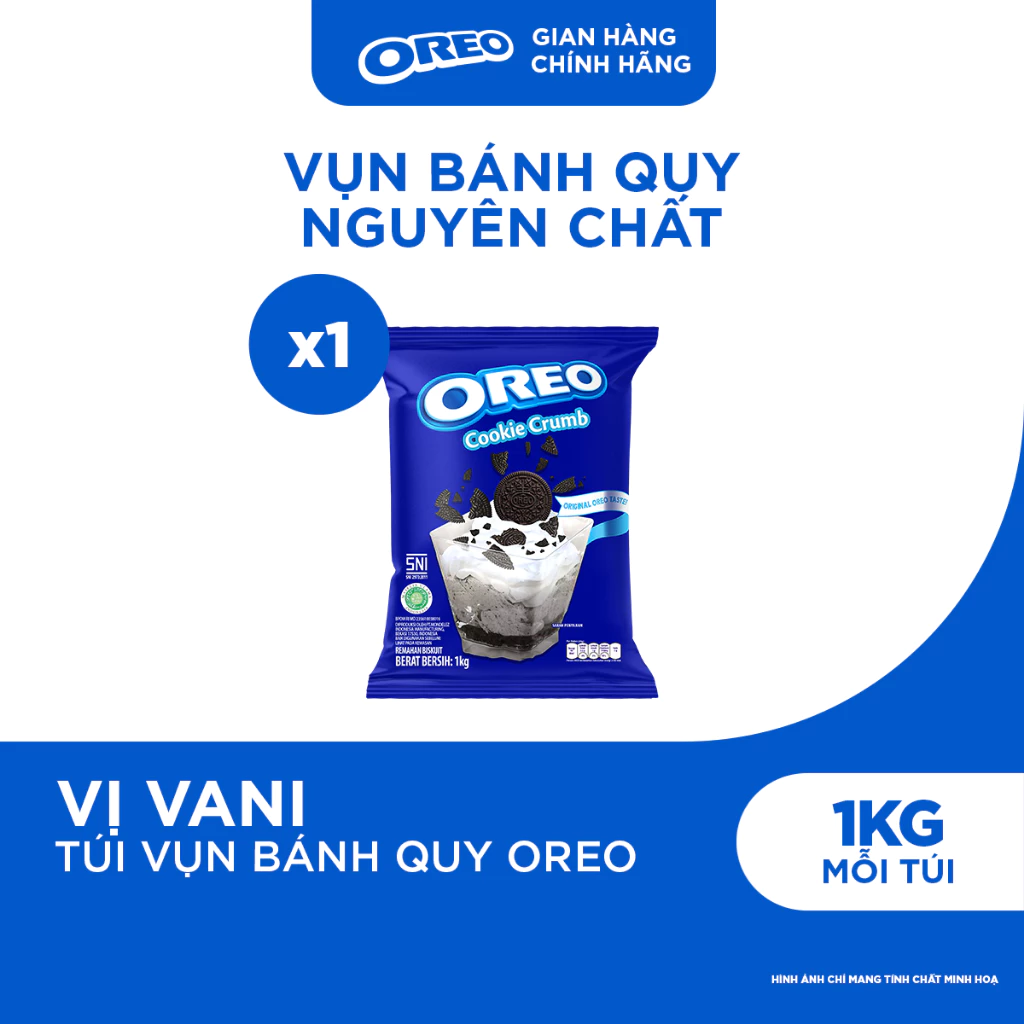 Túi Vụn Bánh Quy OREO Nguyên Chất Dùng Làm Trang Trí Và Pha Chế 1kg