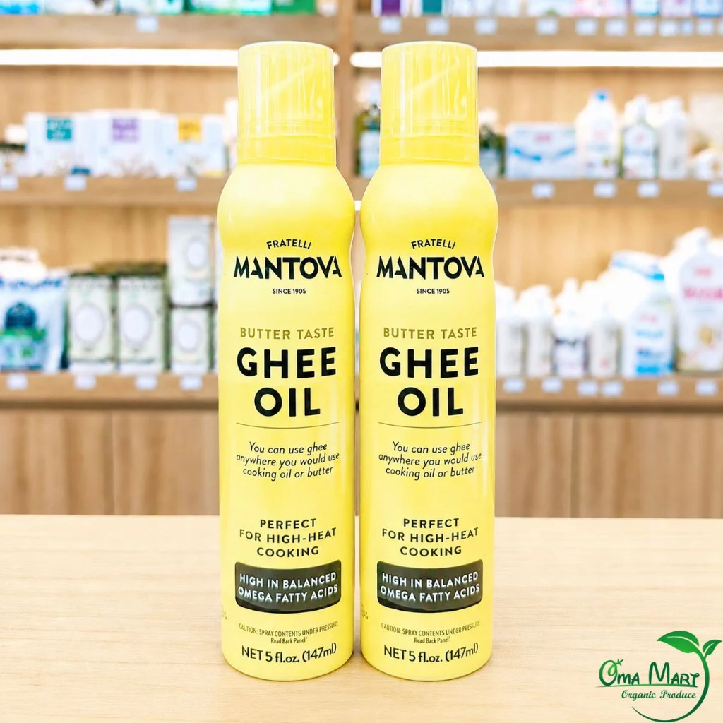 Dầu Bơ Ghee Dạng Xịt Mantova 147ml - Dầu Bơ Ghee Nhập Khẩu Ý Thơm Ngon Béo Ngậy Cho Bé Ăn Dặm