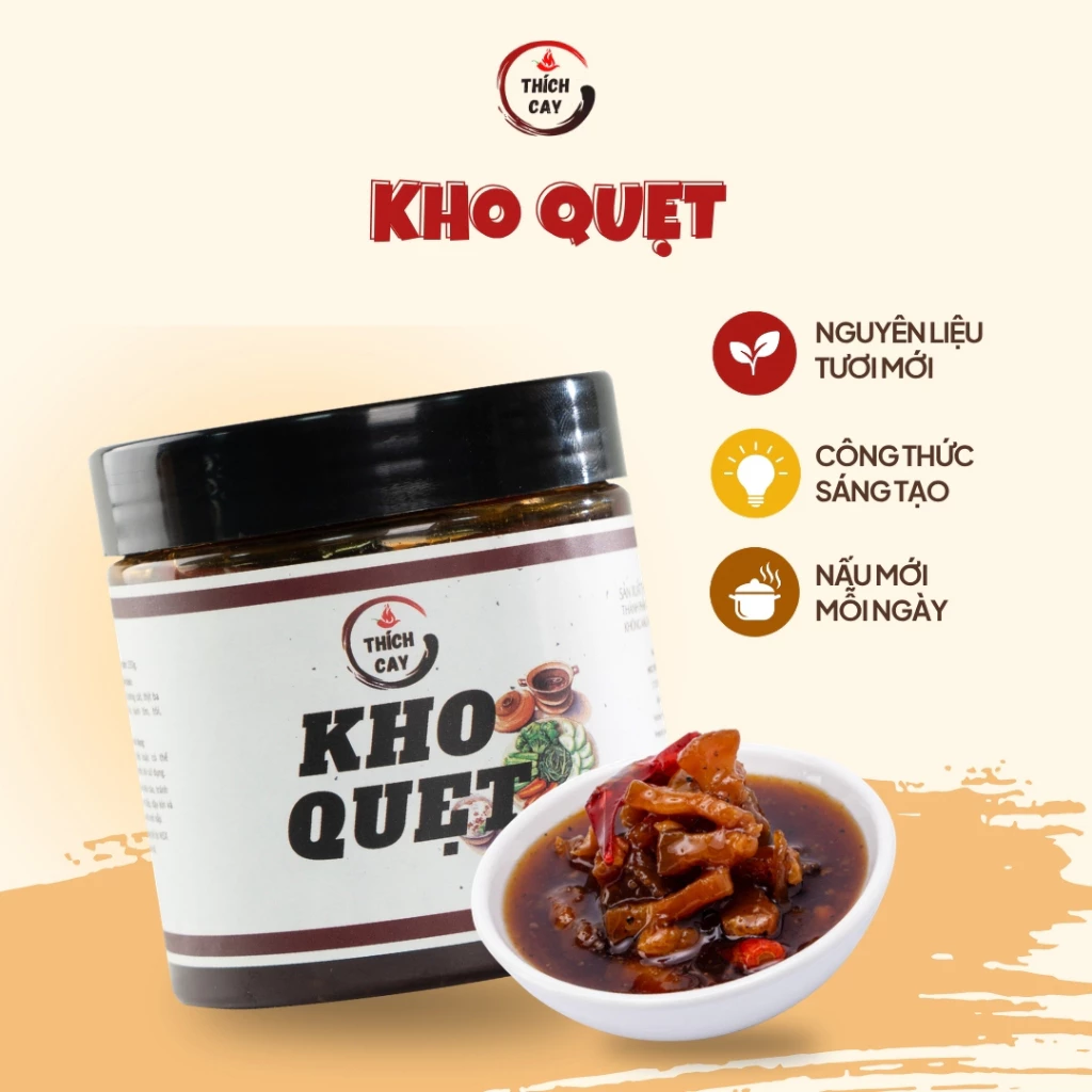 Kho quẹt tôm thịt Thích Cay 150g - tiện lợi, thơm ngon, đặc sản Việt