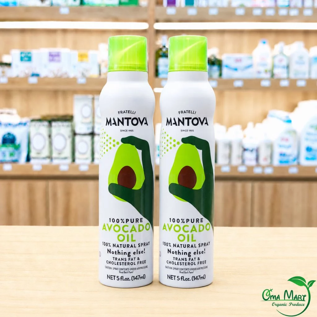 Dầu Bơ Dạng Xịt Mantova 147ml - Dầu Ăn Kiêng Keto Eat Clean Cao Cấp Cho Nồi Chiên Không Dầu