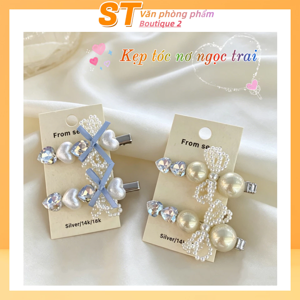 Kẹp tóc hình trái tim phiên bản mới dành cho nữ - kẹp mái cài lệch thời trang, xu hướng, phụ kiện tóc tinh xảo