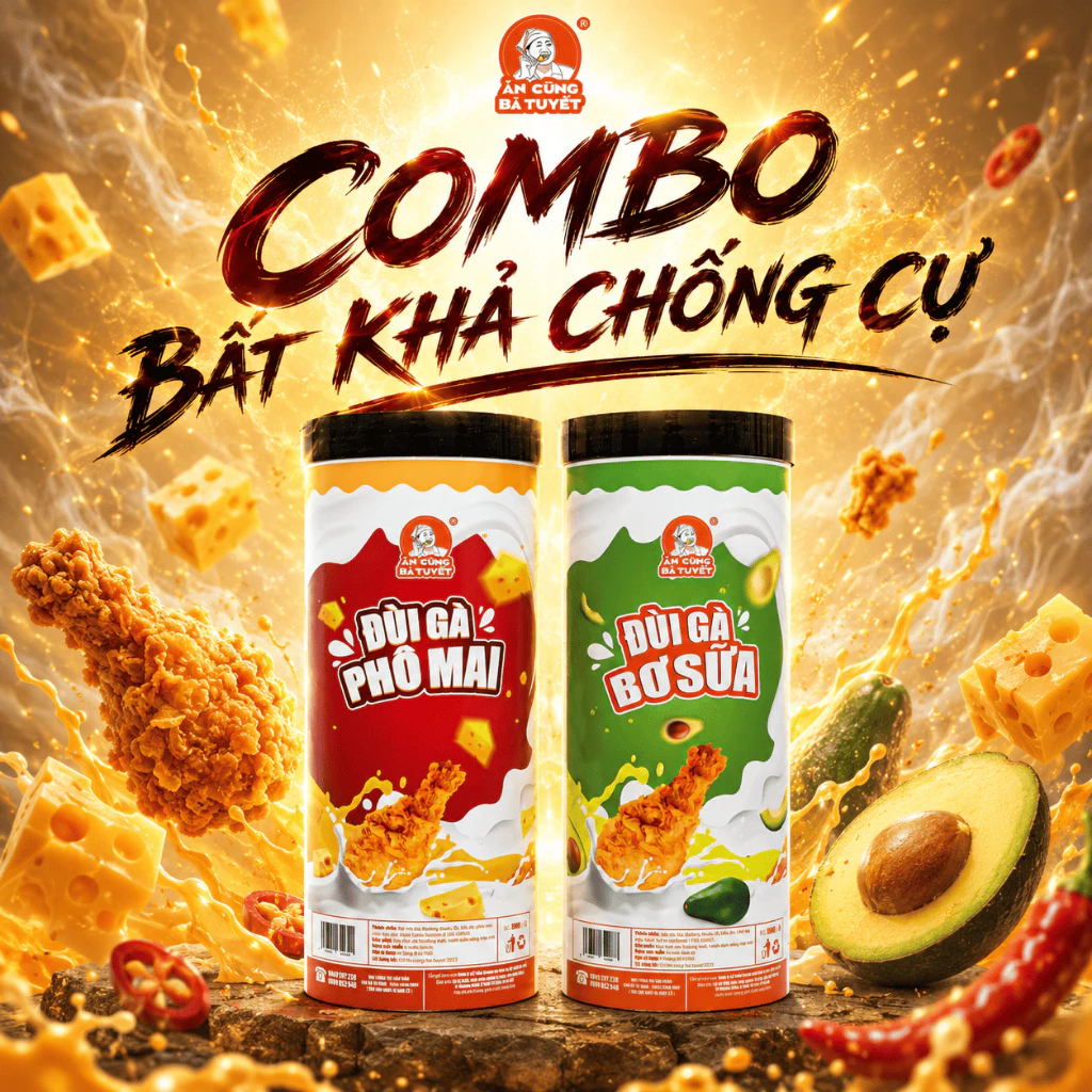Combo  BẤT KHẢ CHỐNG CỰ  Ăn Cùng Bà Tuyết M81