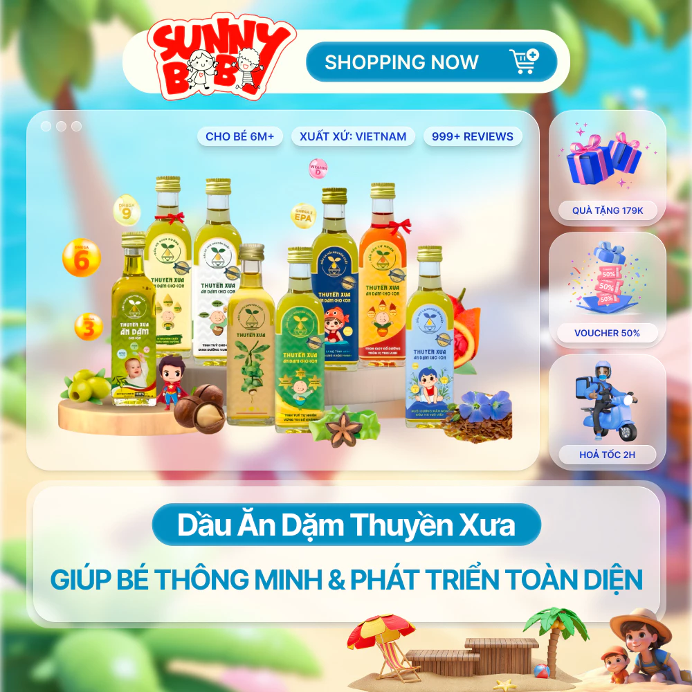 [CHÍNH HÃNG] Dầu ăn dặm Thuyền Xưa cho Bé từ 6 tháng tuổi