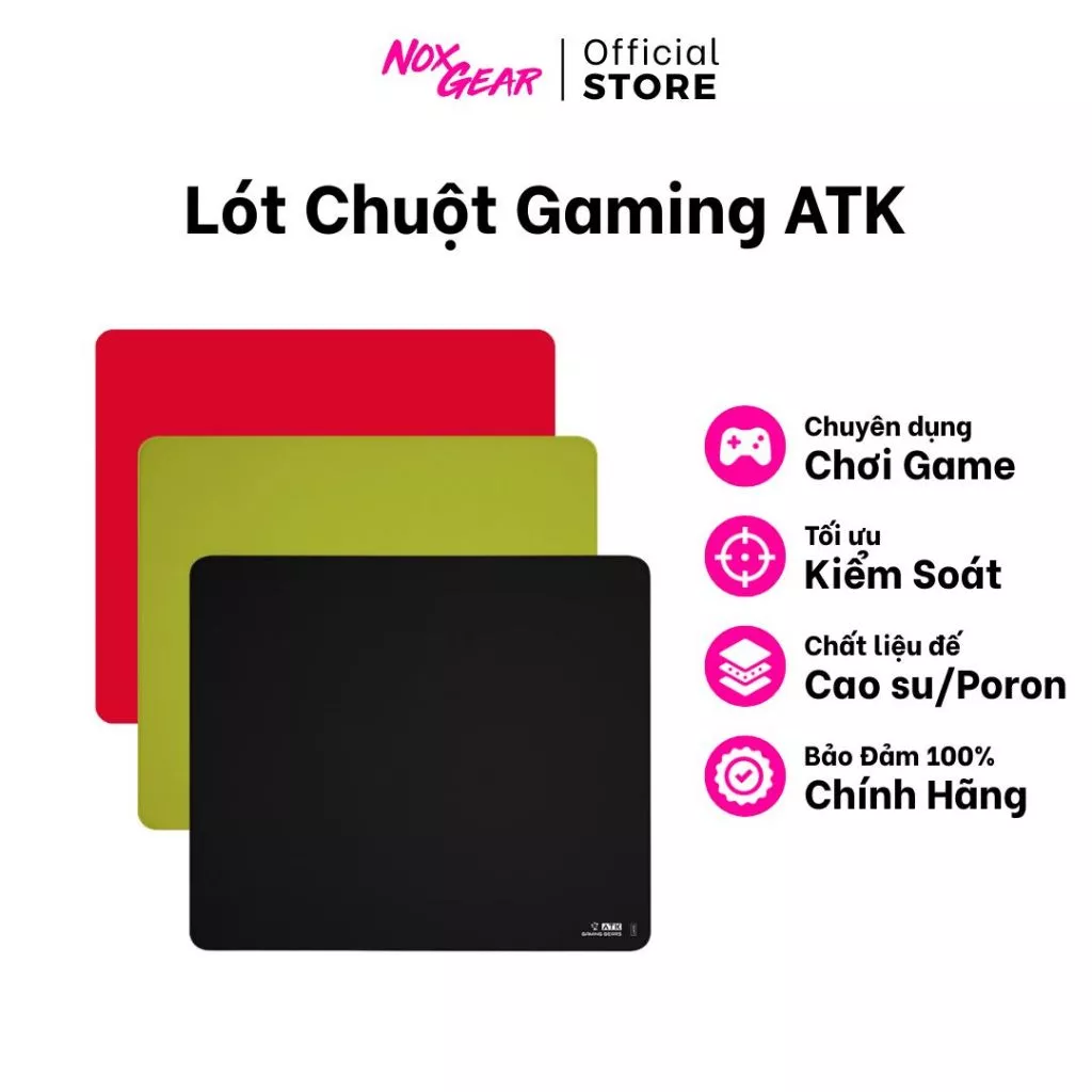 Lót Chuột Gaming ATK Xsoft | ATK 99G Air Size XL 490mm x 420mm x 5mm