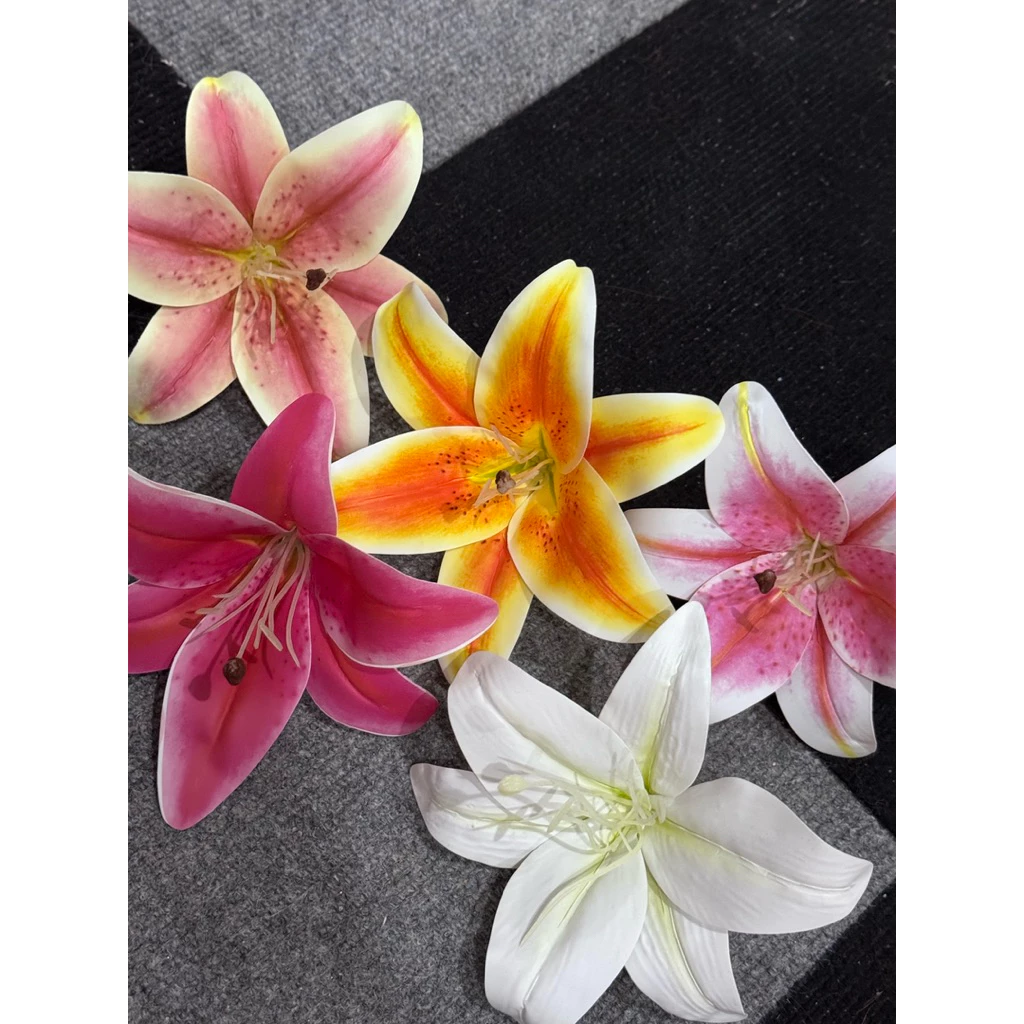 Kẹp Tóc Hoa Ly, Phụ Kiện Quần Áo Size 15-16cm Phù Hợp Mùa Hè, Đi Biển