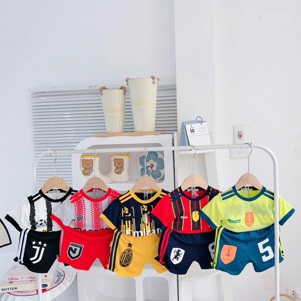MẪU MỚI [ 7-25 ký ] Bộ Cộc Tay Thun Lạnh Micky woo cho bé trai mặc mùa hè mặc đi học mền mịn mát thoáng cho bé 1-7 ký