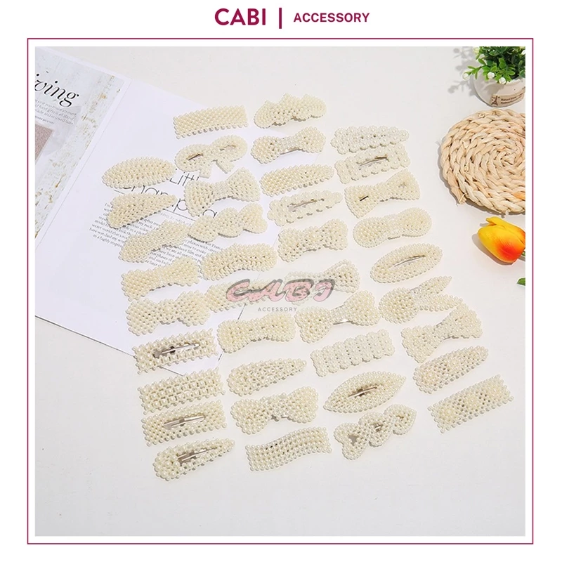 CB177 Kẹp tóc thời trang đính đá siêu xinh, kẹp tóc ngọc trai hot trend