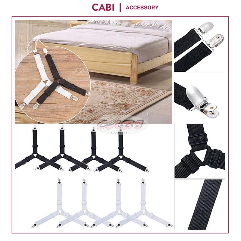 CB109 Bộ 4 Kẹp Cố Định Ga Giường Giúp Chống Nhăn Chống Xê Dịch