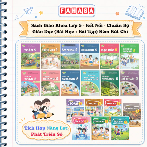 Sách Giáo Khoa Lớp 5 - Kết Nối - Chuẩn Bộ Giáo Dục (Bài Học + Bài Tập) Kèm Bút Chì