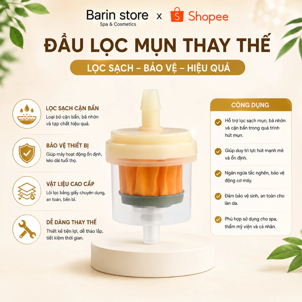 Đầu Lọc Mụn Thay Thế Cho Máy Hút Mụn, Máy Đa Năng 5in1, Máy Hút Mụn
