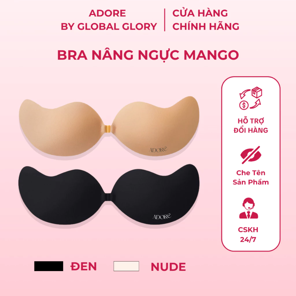[KOC] Bra Nâng Ngực Tạo Khe Mango Adore Silicone Y Tế An Toàn Tái Sử Dụng Nhiều Lần Chính Hãng
