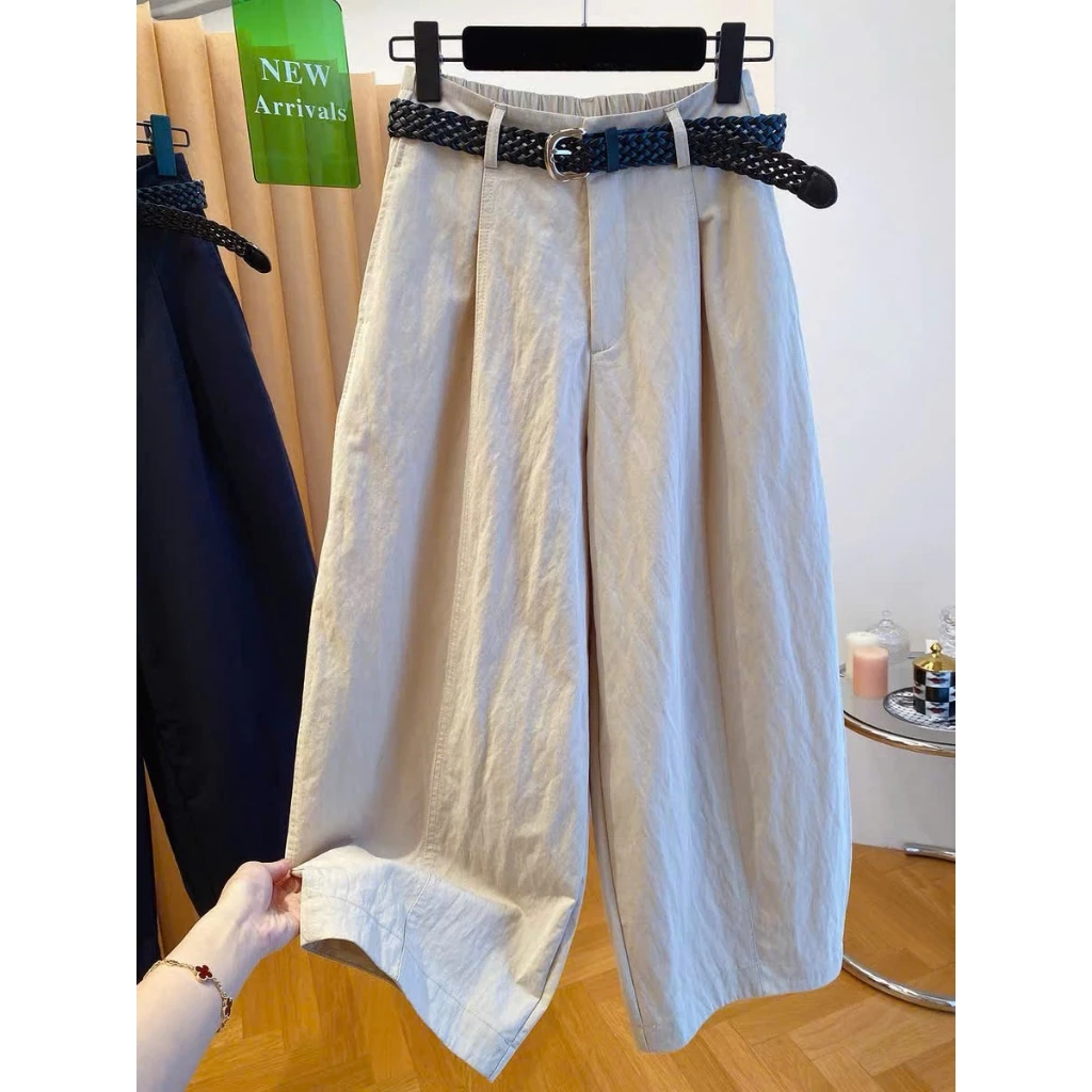 Quần Suông Thụng Kaki Dài – Quần Ống Rộng Nữ Form Hàn Quốc Thanh Lịch-Q135