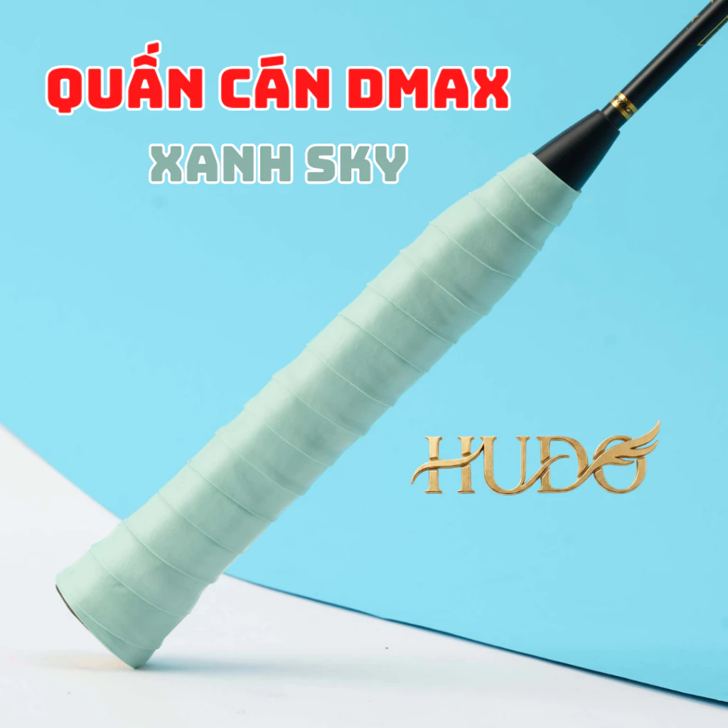Cuốn Cán Vợt Cầu Lông DMAX Màu Xanh Sky - Dây Quấn Cán Vợt Cầu Lông Thấm Mồ Hôi