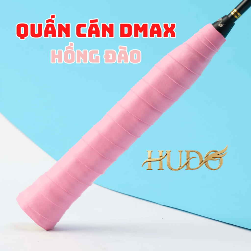 Cuốn Cán Vợt Cầu Lông DMAX Màu Hồng Đào - Dây Quấn Cán Vợt Cầu Lông, Pickleball Thấm Mồ Hôi