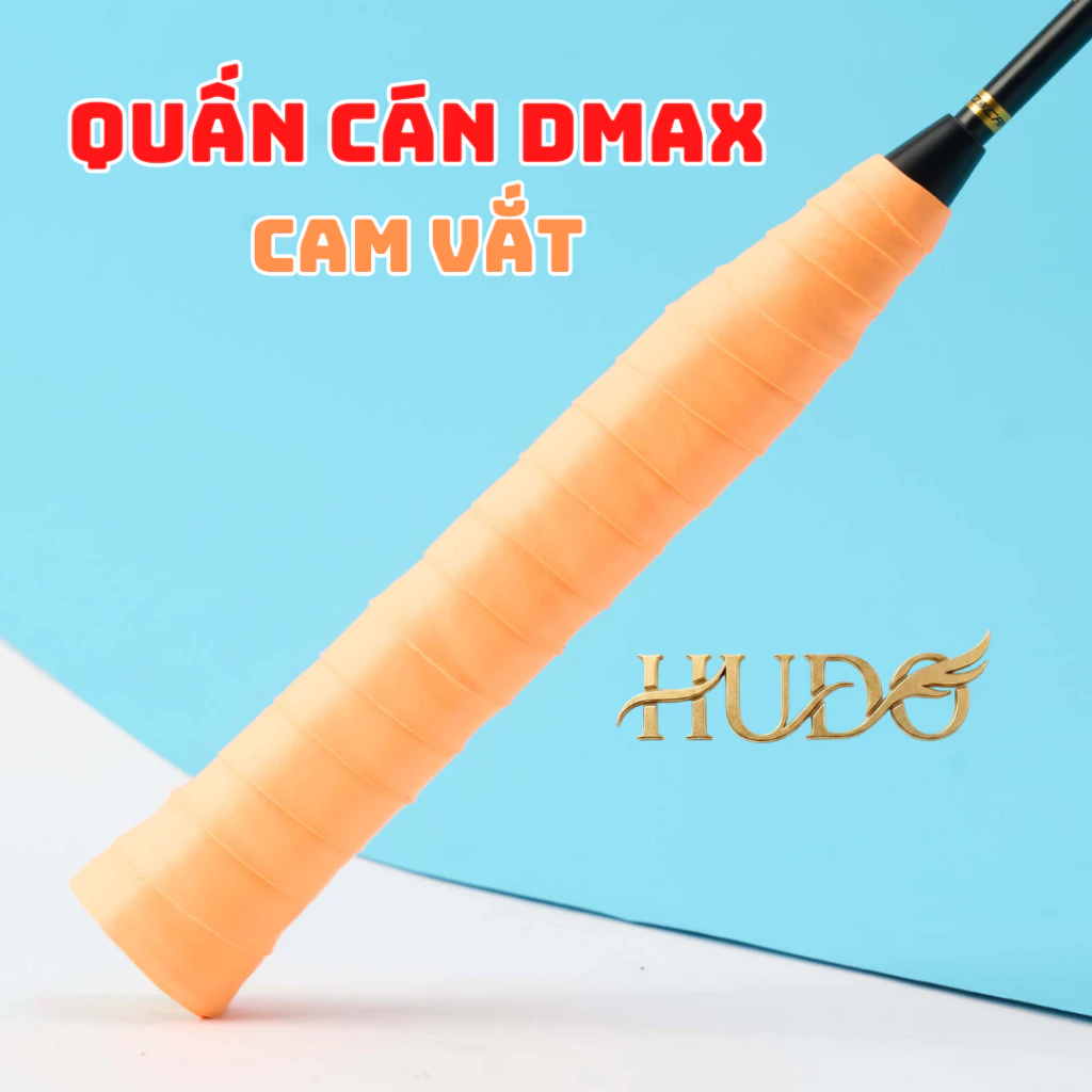 Cuốn Cán Vợt Cầu Lông DMAX Màu Cam Vắt - Dây Quấn Cán Vợt Cầu Lông Thấm Mồ Hôi