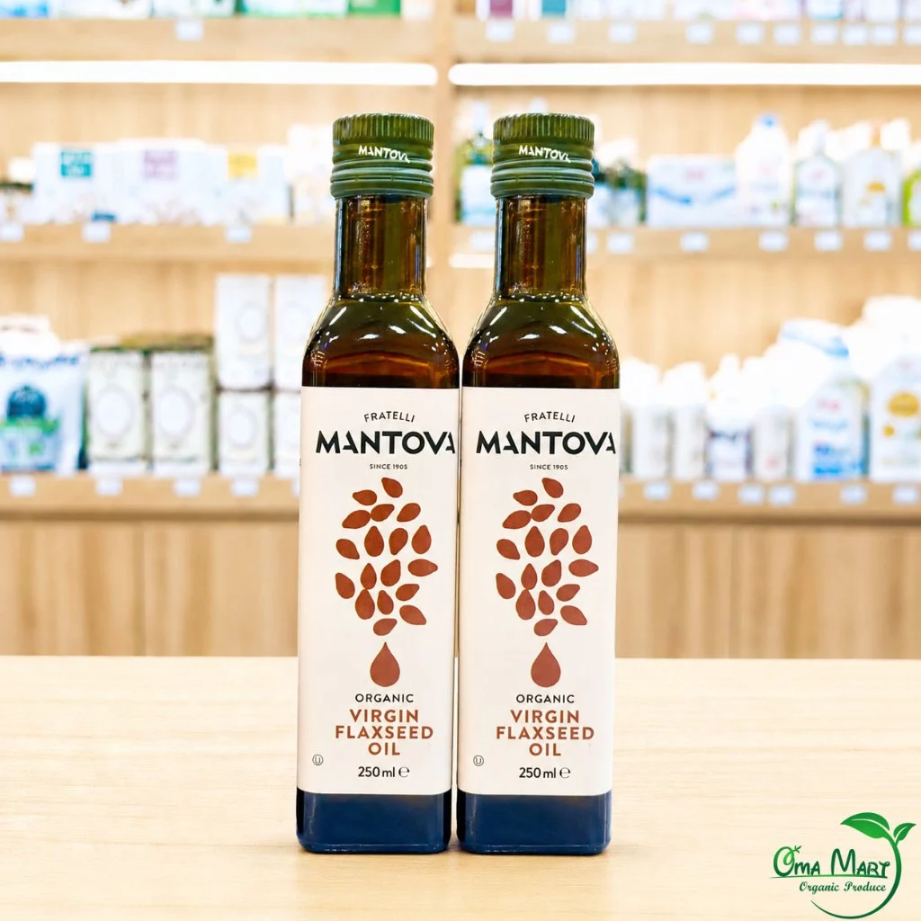 Dầu Hạt Lanh Ép Lạnh Hữu Cơ Mantova 250ml - Dầu Ăn Kiêng Keto