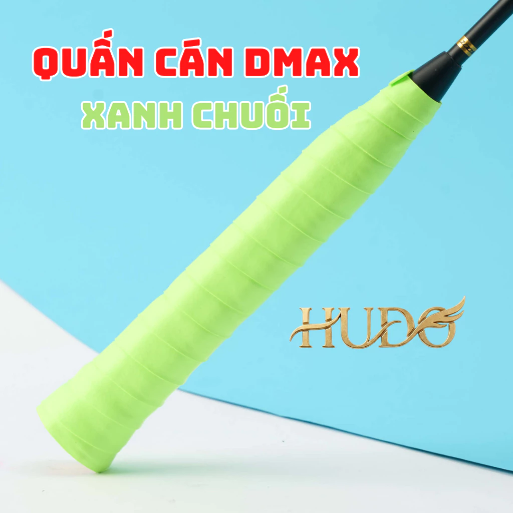 Cuốn Cán Vợt Cầu Lông DMAX Màu Xanh Chuối - Dây Quấn Cán Vợt Cầu Lông, Pickleball Thấm Mồ Hôi