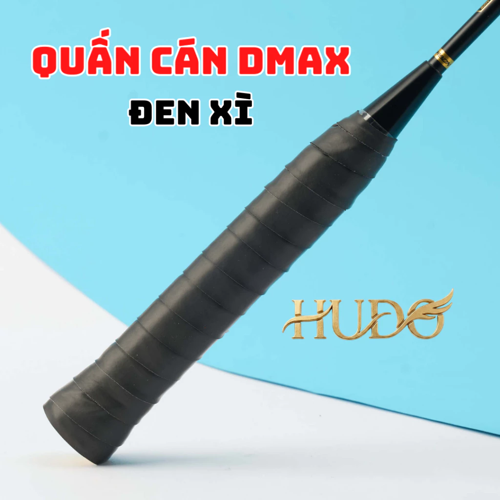 Cuốn Cán Vợt Cầu Lông DMAX Màu Đen - Dây Quấn Cán Vợt Cầu Lông, Pickleball Thấm Mồ Hôi