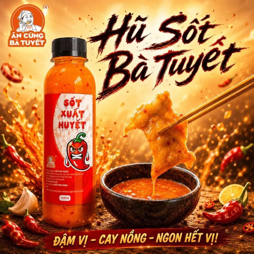 Hũ LỚN SỐT BÀ TUYẾT - ĂN CÙNG BÀ TUYẾT M82