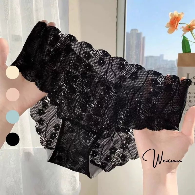 Quần Lót Nữ Ren Hoa Cao Cấp Mềm Mại Viền Sóng Sexy Không Viền Gợi Cảm WEXUU - QC188