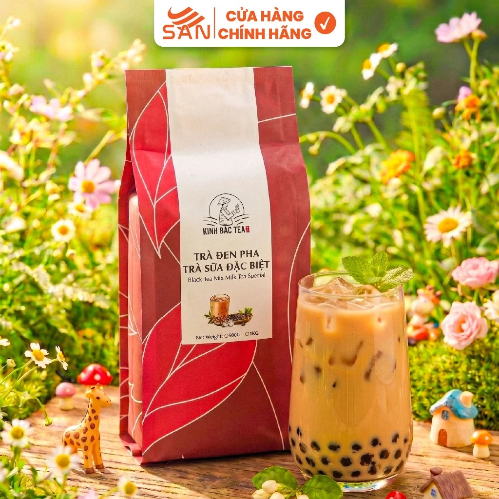 Trà Đen Kinh Bắc Bịch 500gr - 250gr (Đậm Đà Vị Trà - Trà Sữa Thơm Béo)
