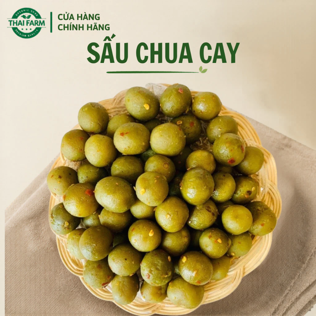 Sấu Chua Cay Không Chất Bảo Quản Thaifarm Sấu Chua Ngọt Đặc Sản Thơm Ngon