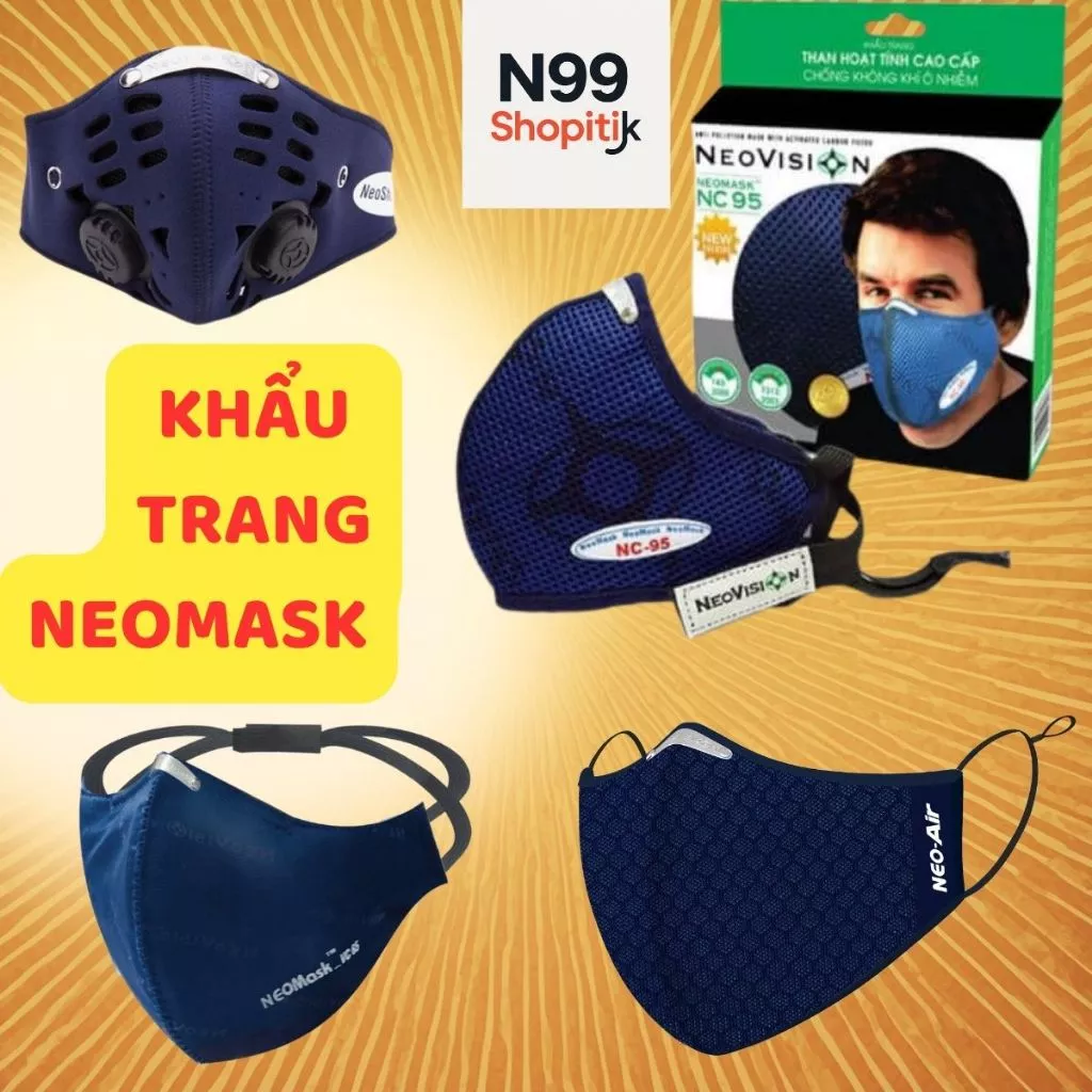 Khẩu trang Neomask, Neoshield, VC65, NC95, Neo-Re5, DS01