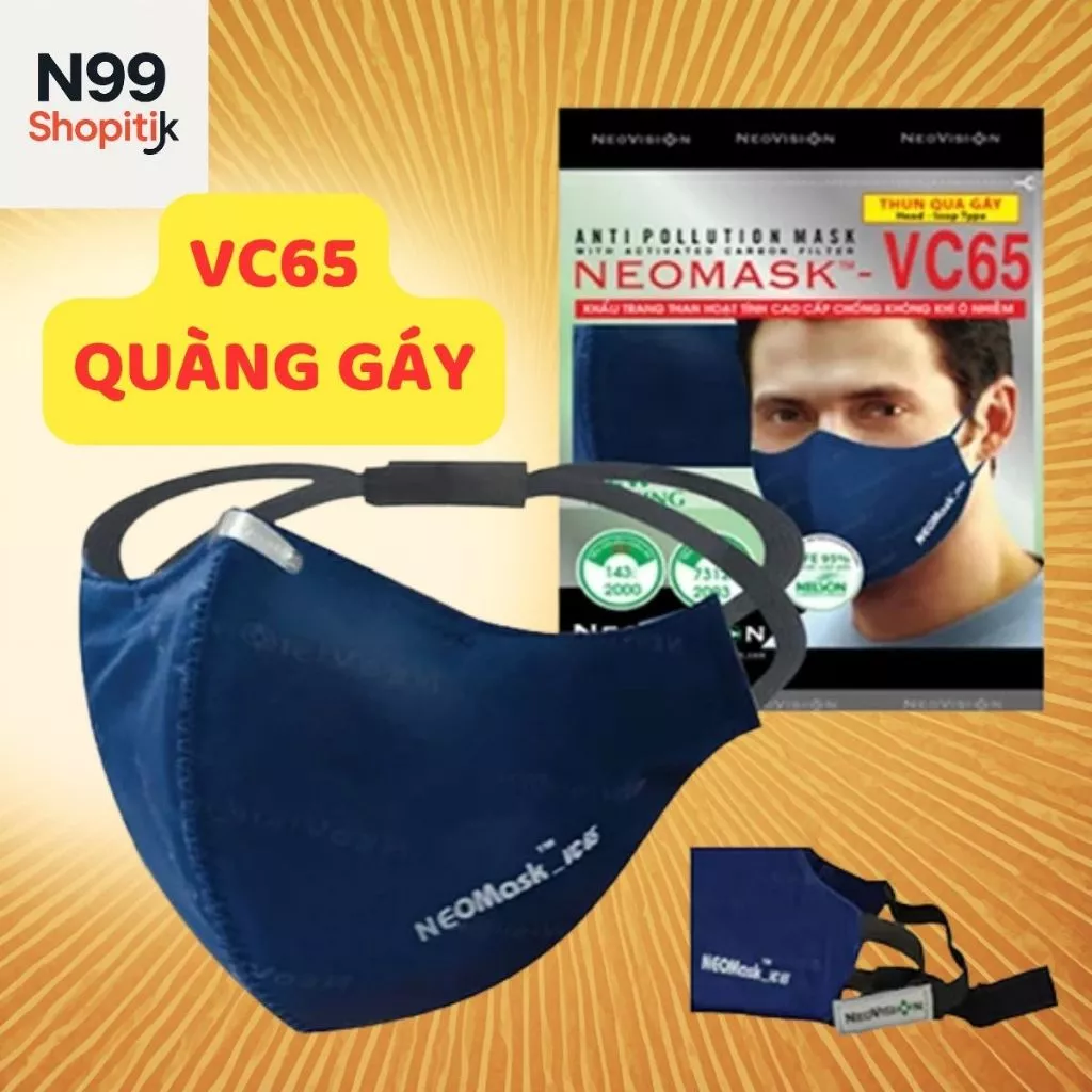 Khẩu trang Neomask VC65 - Thun Quàng Gáy