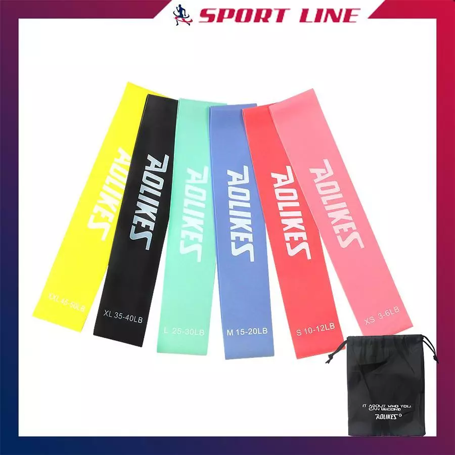 Bộ 5 Dây Kháng Lực - Bộ Dây Đàn Hồi Tập Gym Tập Mông Bằng Cao Su Tự Nhiên Thân Thiện Môi Trường