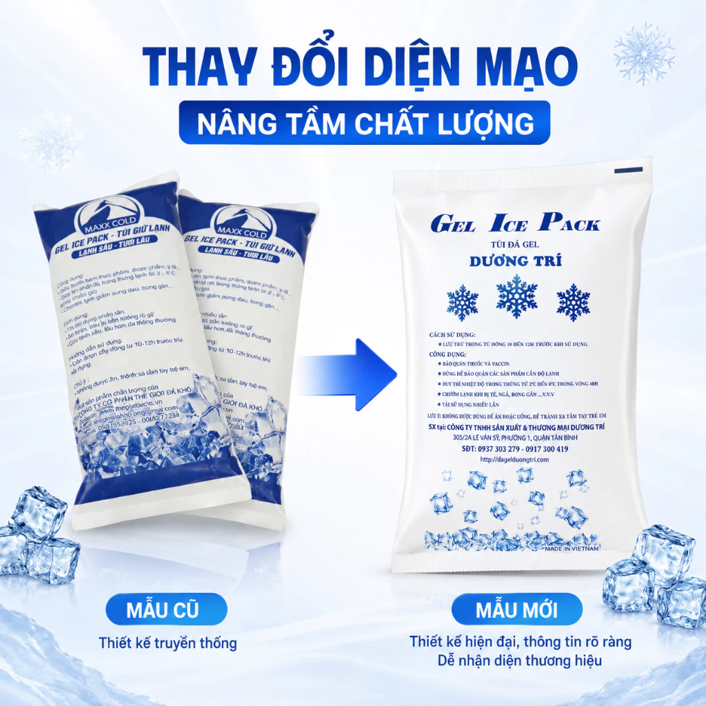 Túi đá khô giữ lạnh dạng gel KAW