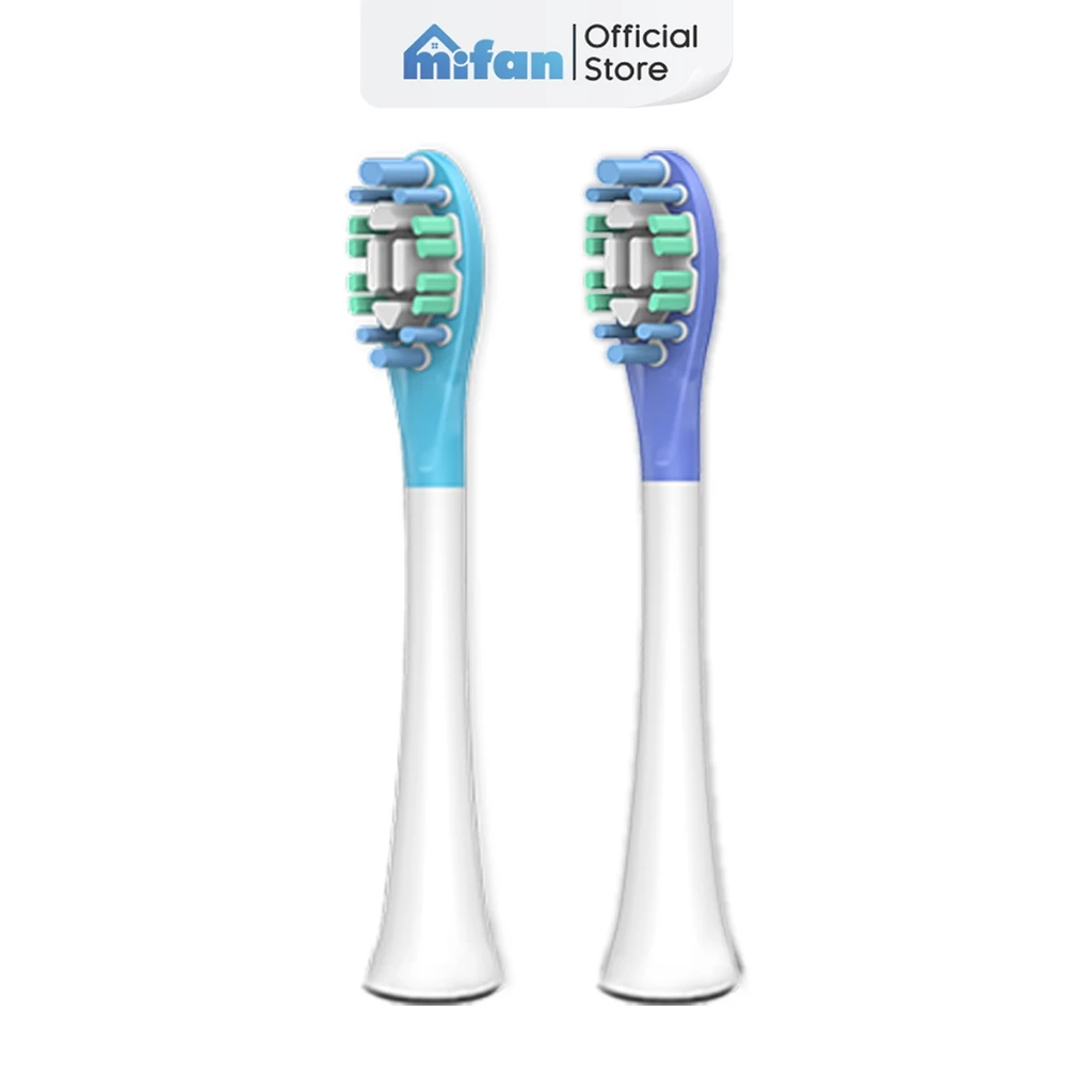 Set 2 Đầu Bàn Chải Thay Thế Cho Máy Đánh Răng Điện Cao Cấp Mifan Vibrosonic X9