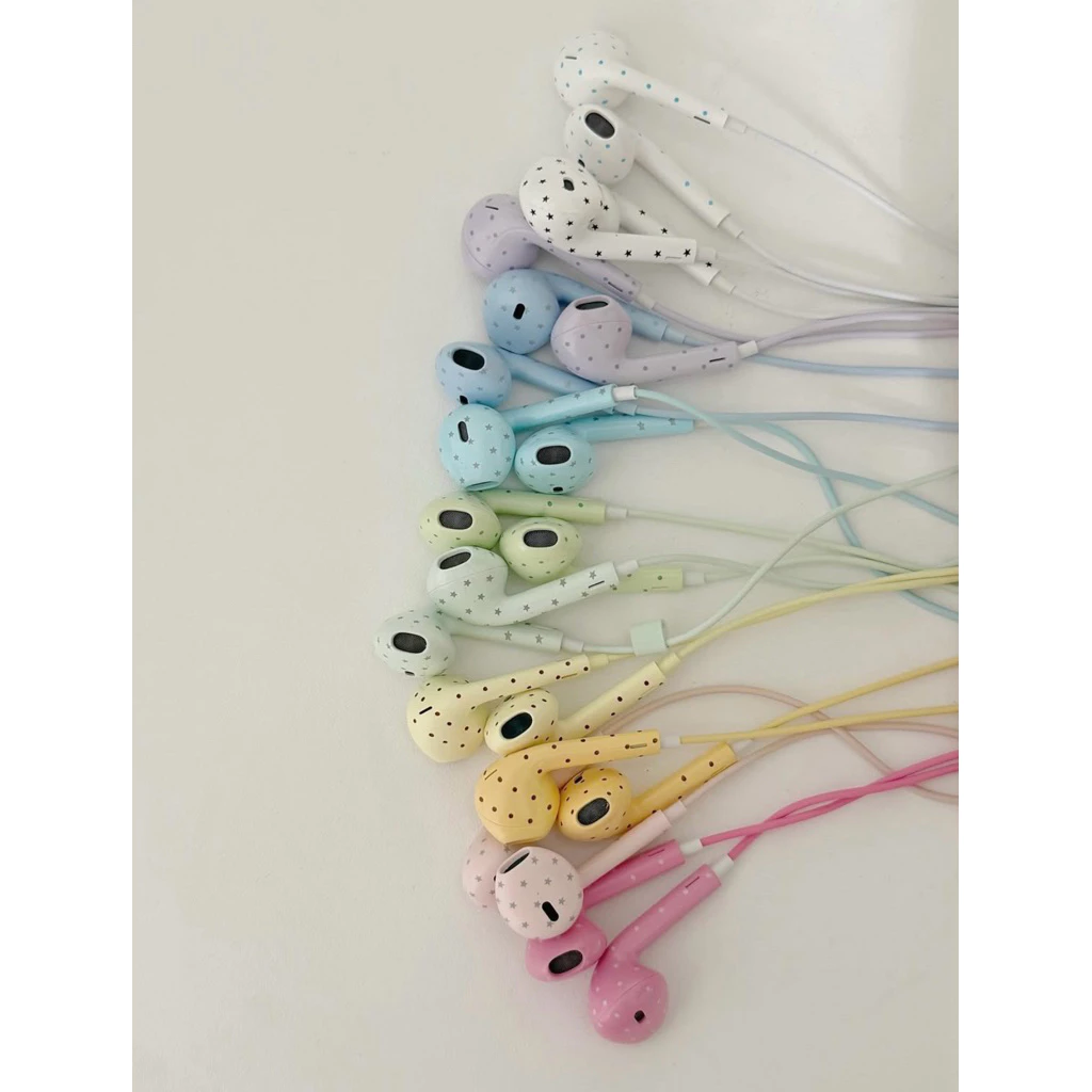 ( Hỏa Tốc ) - Tai nghe dây Oah Polka Dot (Star) Earphones