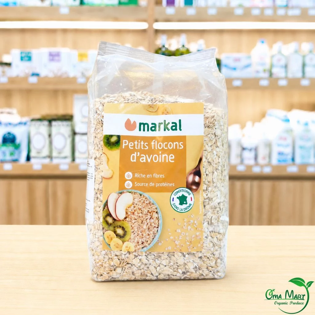Yến Mạch Cán Mỏng Hữu Cơ Markal 500g - Nấu Cháo Ăn Dặm Cho Bé