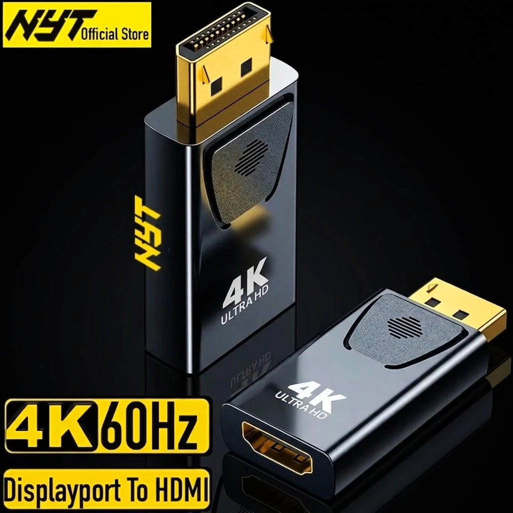 Đầu Chuyển Displayport Sang HDMI 2.0 4K@60Hz Cao Cấp NYT N30 - Bảo Hành 12T Chính Hãng