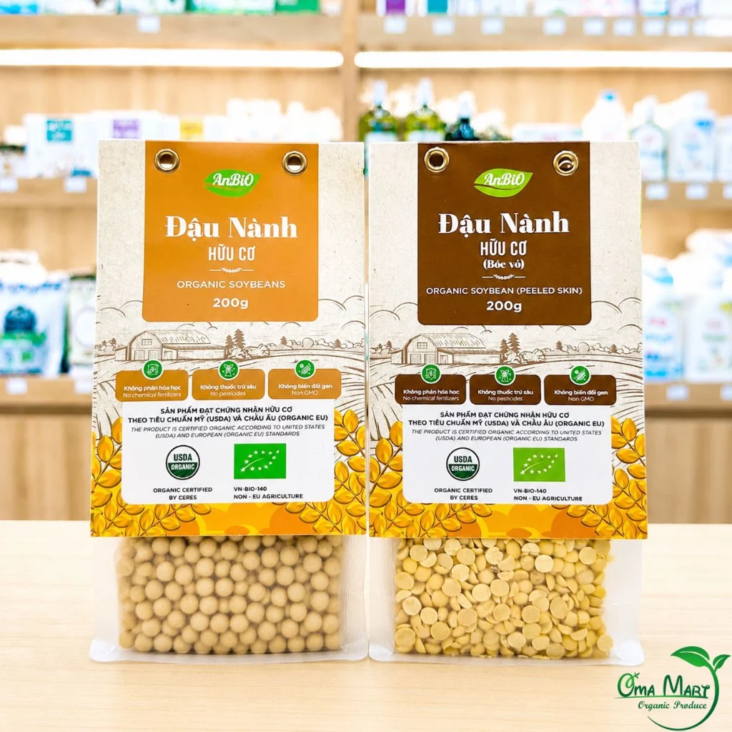Đậu Nành Hữu Cơ ANBIO - Phù Hợp Làm Sữa Hạt, Làm Đậu Phụ