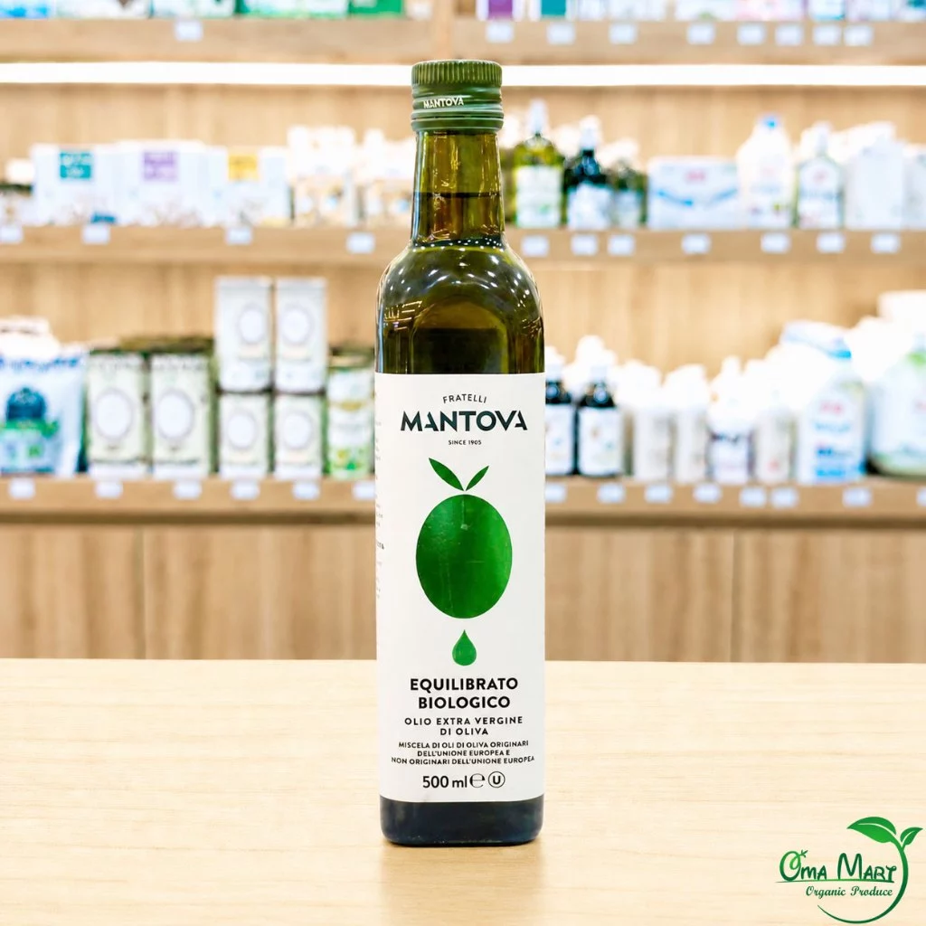 Dầu Oliu ( Olive ) hữu cơ Mantova 500ml - Ý - ép lạnh nguyên chất