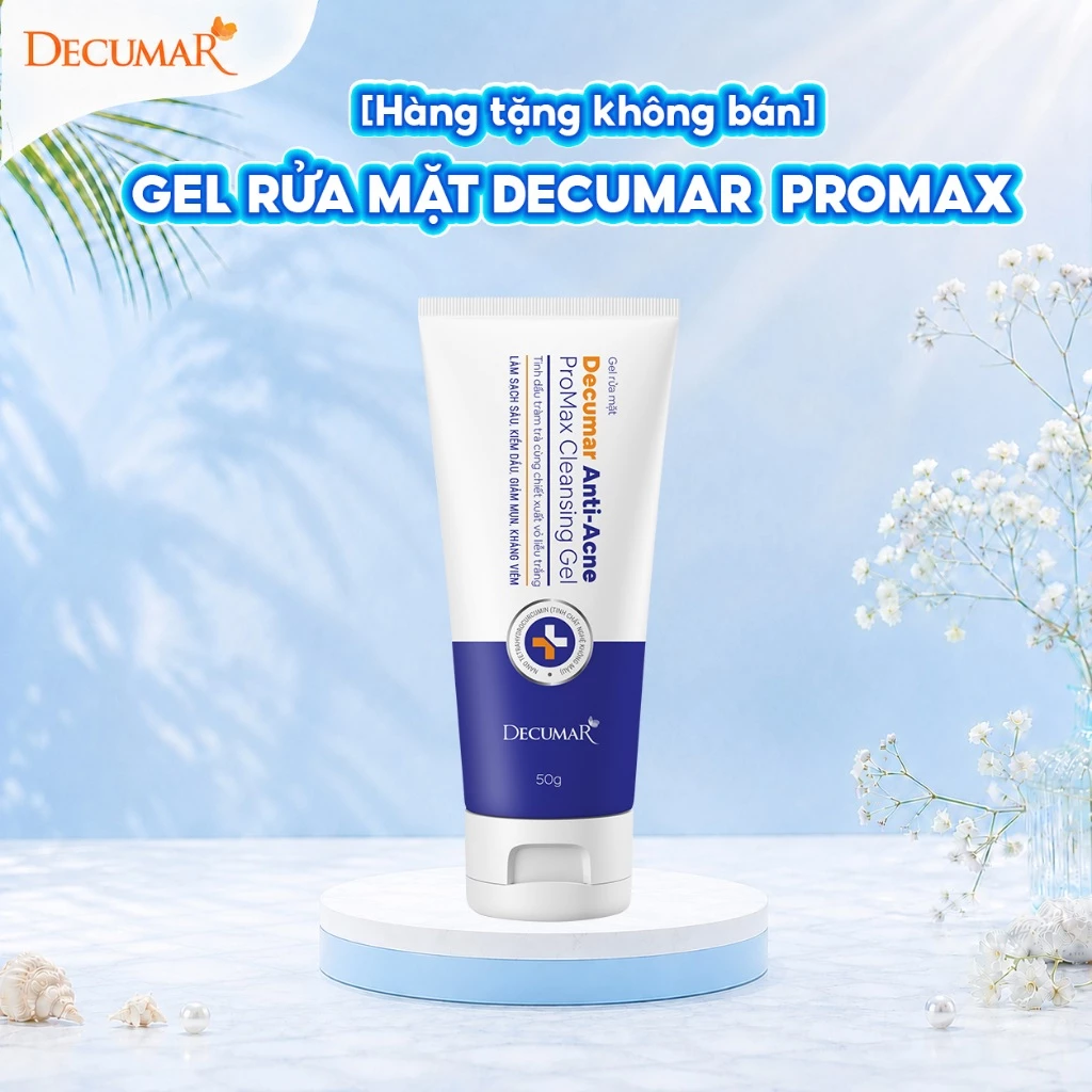 [Hàng tặng không bán] Gel rửa mặt Decumar Anti-Acne Promax Cleansing Gel, 50g, HN0820