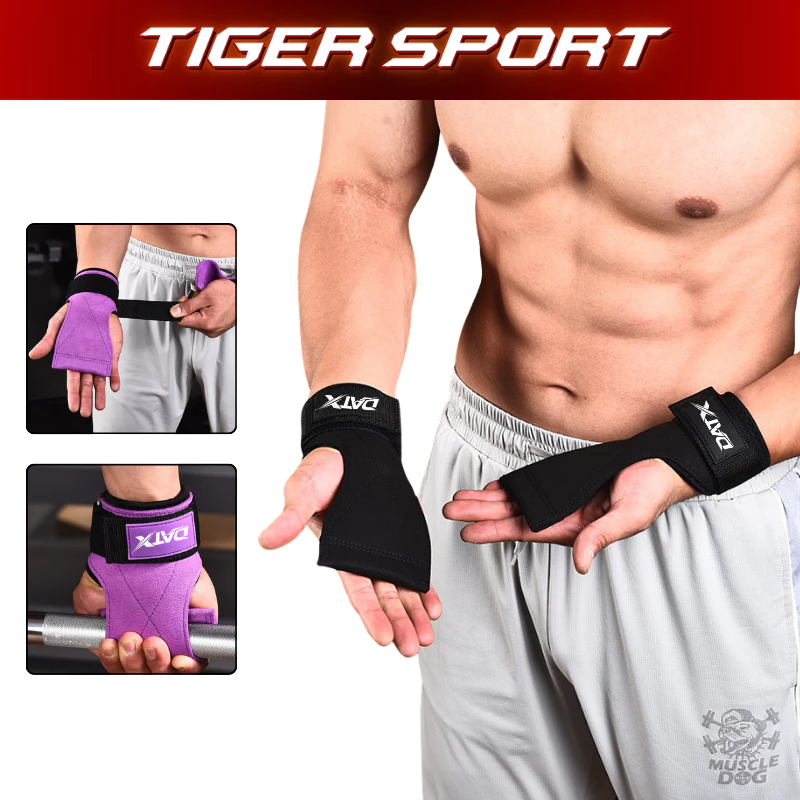 Găng Tay Tập Gym - Dây Kéo Lưng DX-162 Chất Liệu Da Microfiber (Lifting Straps) - Hỗ Trợ Deadlift