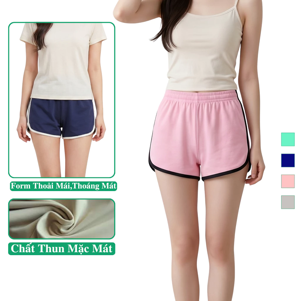 Quần Đùi Ngủ Nữ Mặc Nhà Madela Vải Cotton Thoáng Mát, Quần Short Sooc Nữ Mặc Ở Nhà Mặc Ngủ Bộ: Đồ Mặc Nhà Nữ, Đồ Ngủ Nữ