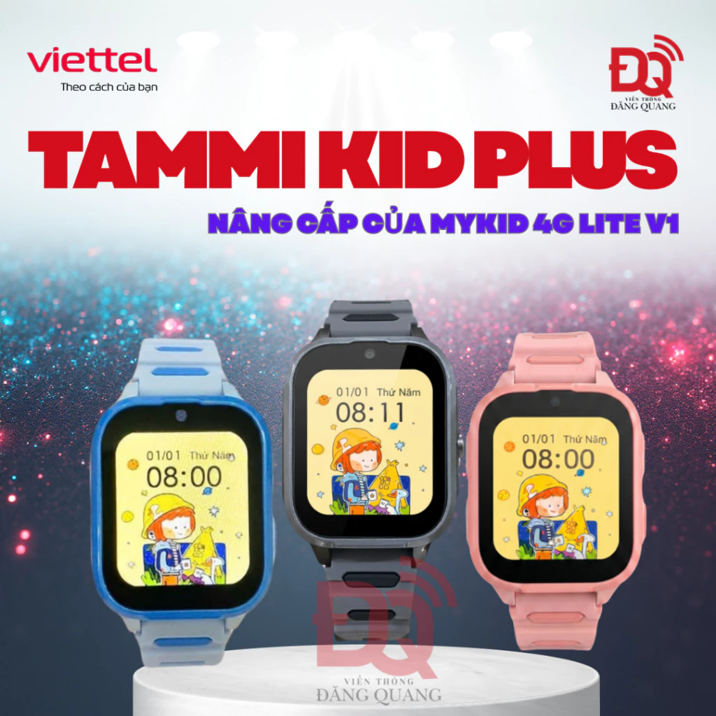 Đồng Hồ Viettel MyKid 4G Lite - Bản Nâng Cấp Tammi Kid Plus | Tammi Kid Max | Đồng Hồ Định Vị Trẻ Em