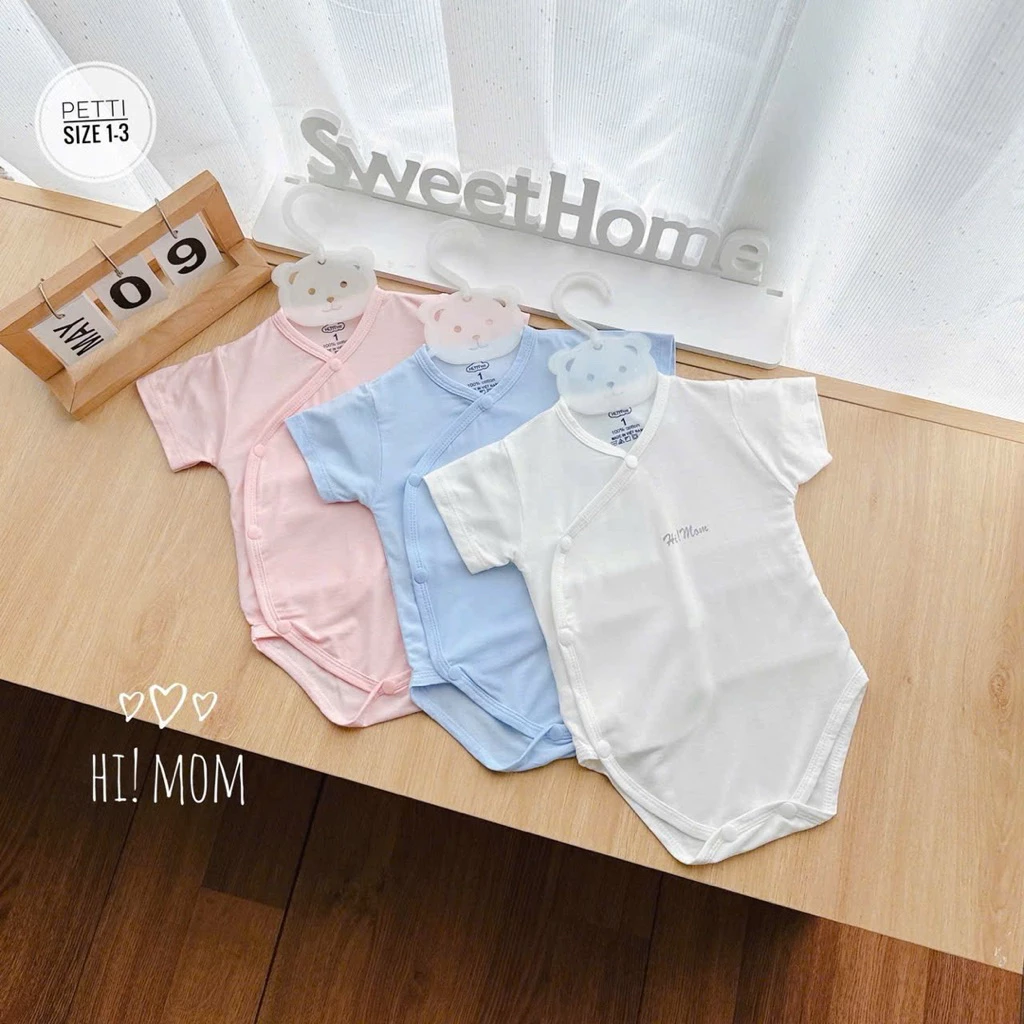 Body Chip Cộc Tay Himom Chất Liệu Pettit Mềm Mát Cho Bé  3- 8,5 kg