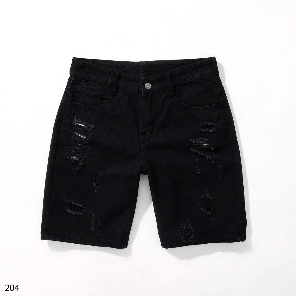 Quần short jean nam co giãn, quần bò lửng nam rách nhiều màu thời trang Bi shop ms238